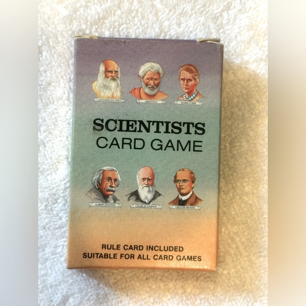 SCIENTISTS card game playing cards